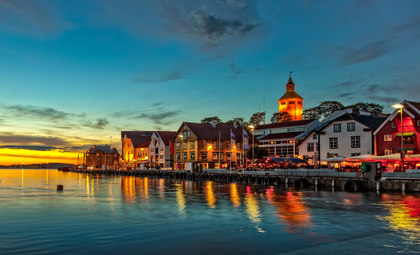 Uitzicht over de stad Stavanger