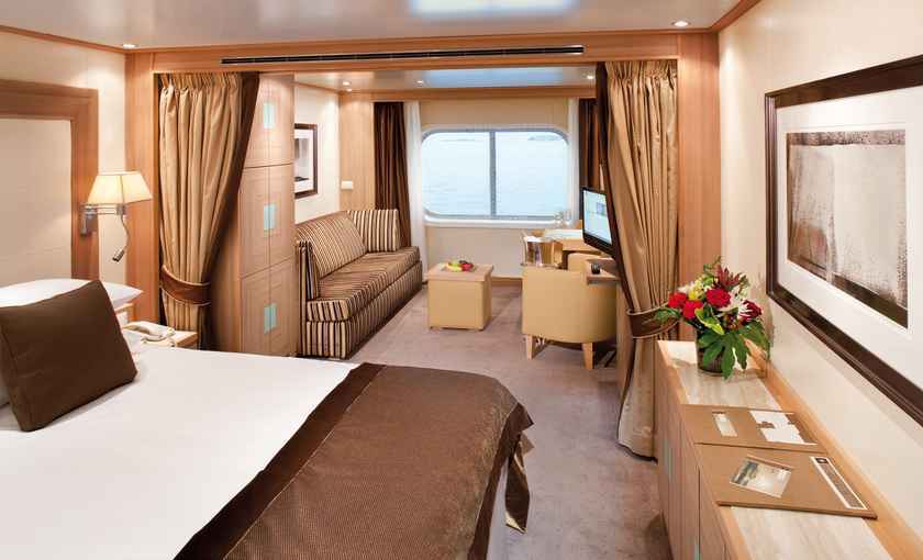 Ocean view Suite Quest schip Seabourn