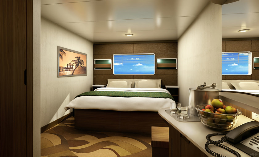 Luxe buitenhut van Norwegian Escape 