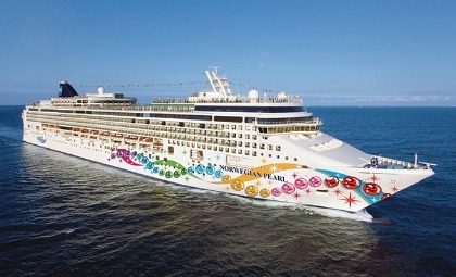 Cruiseschip Norwegian Pearl van rederij NCL