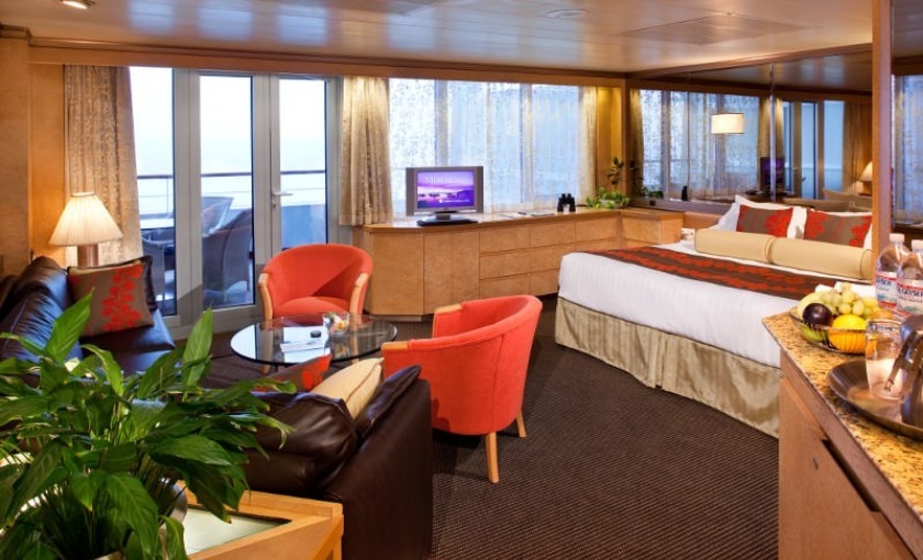 De deluxe veranda suite op de Westerdam van Holland America Line
