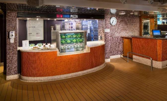 New york pizza op de MS Eurodam