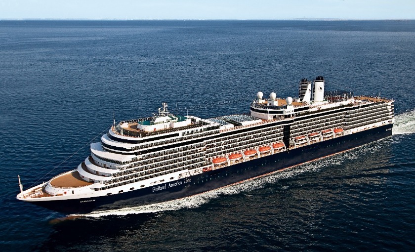 Het volledige schip de MS Eurodam van de Holland America Line.