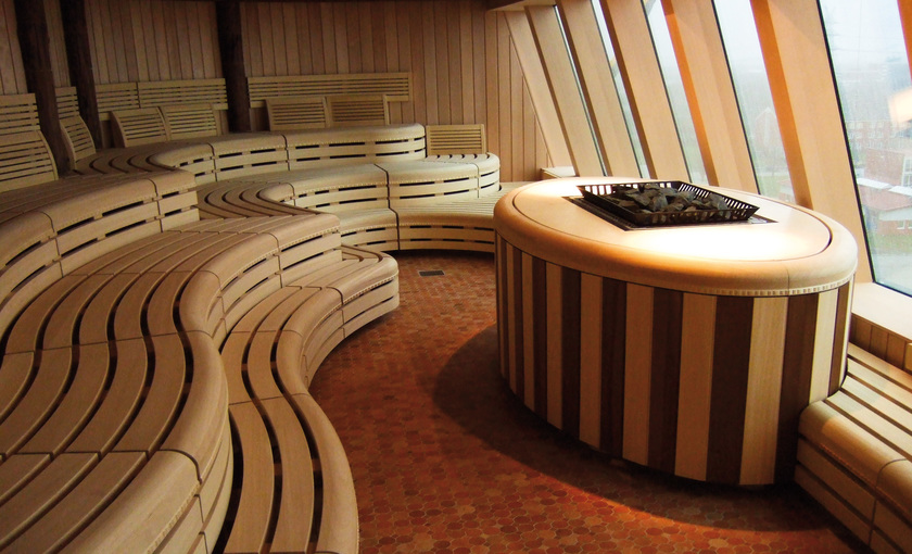 Sauna aan boord van AIDAluna