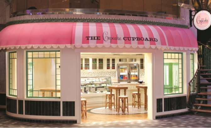 Cupcake winkeltje op de Oasis of the Seas