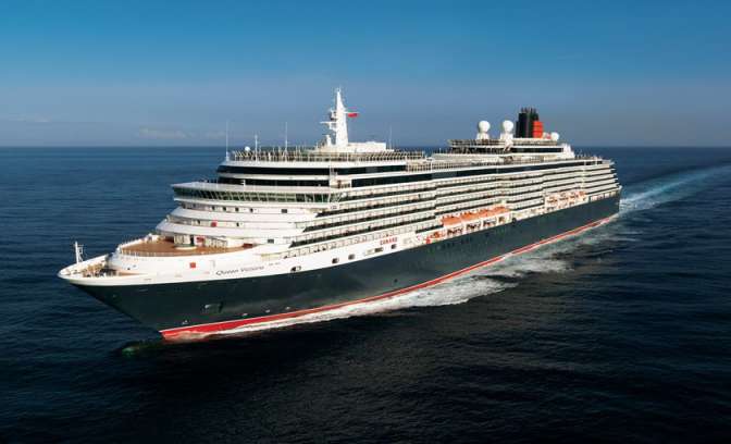 Het schip de Queen Elizabeth van de Cunard line