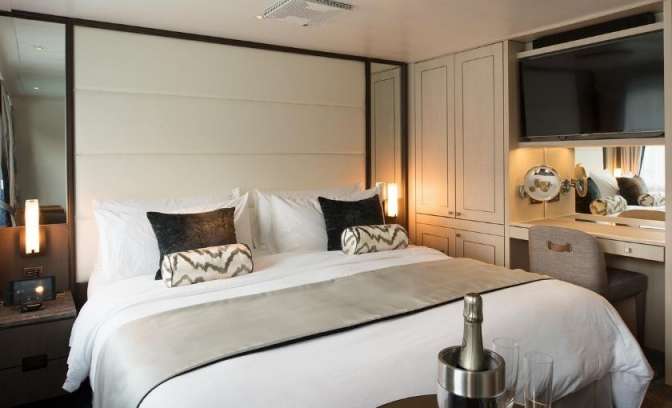Yacht suite slaapkamer