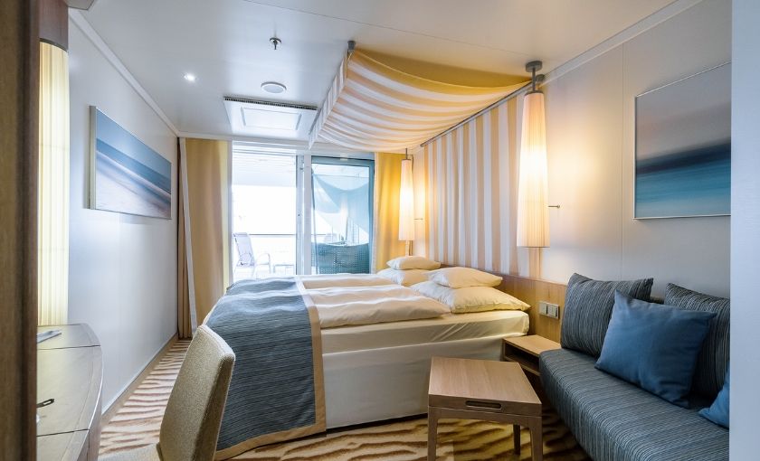 Balkonhut op de AidaPerla