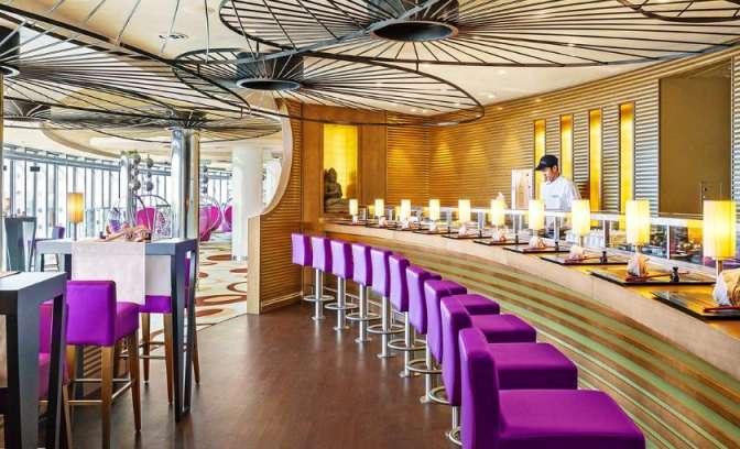 Sushi bar op de AidaPerla