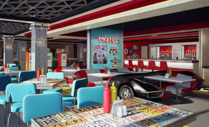 American diner NCL Encore