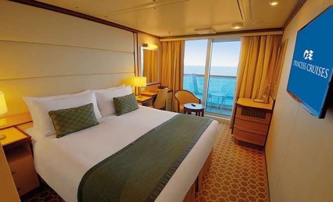 Een balkonhut op de Regal Princess van Princess Cruises