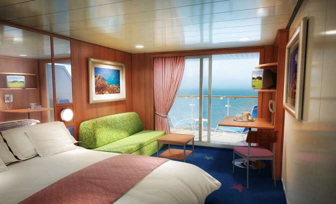 Een balkonhut op de Norwegian Star van NCL