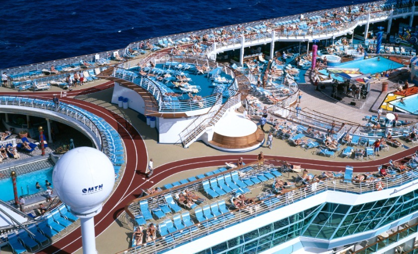 Zonnedek op de Mariner of the Seas