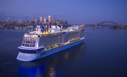 Aankomst Ovation of the Seas in Sydney