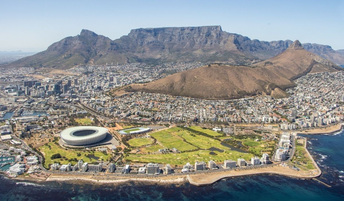 Kaapstad in Zuid-Afrika